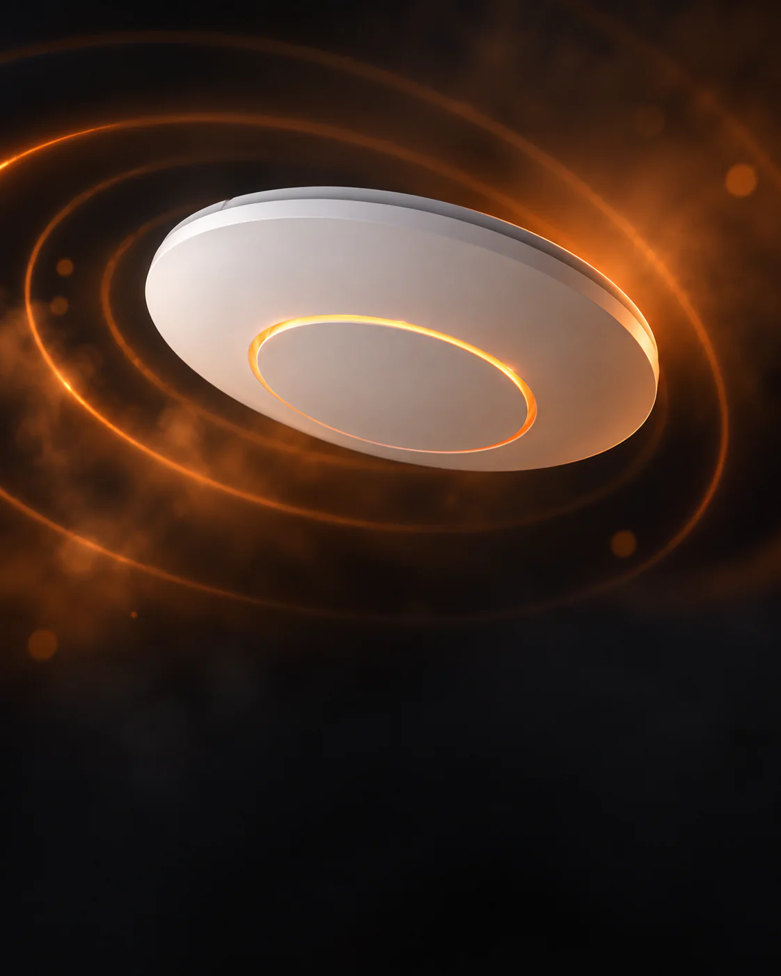 Round white Wi-Fi 6 ceiling access point