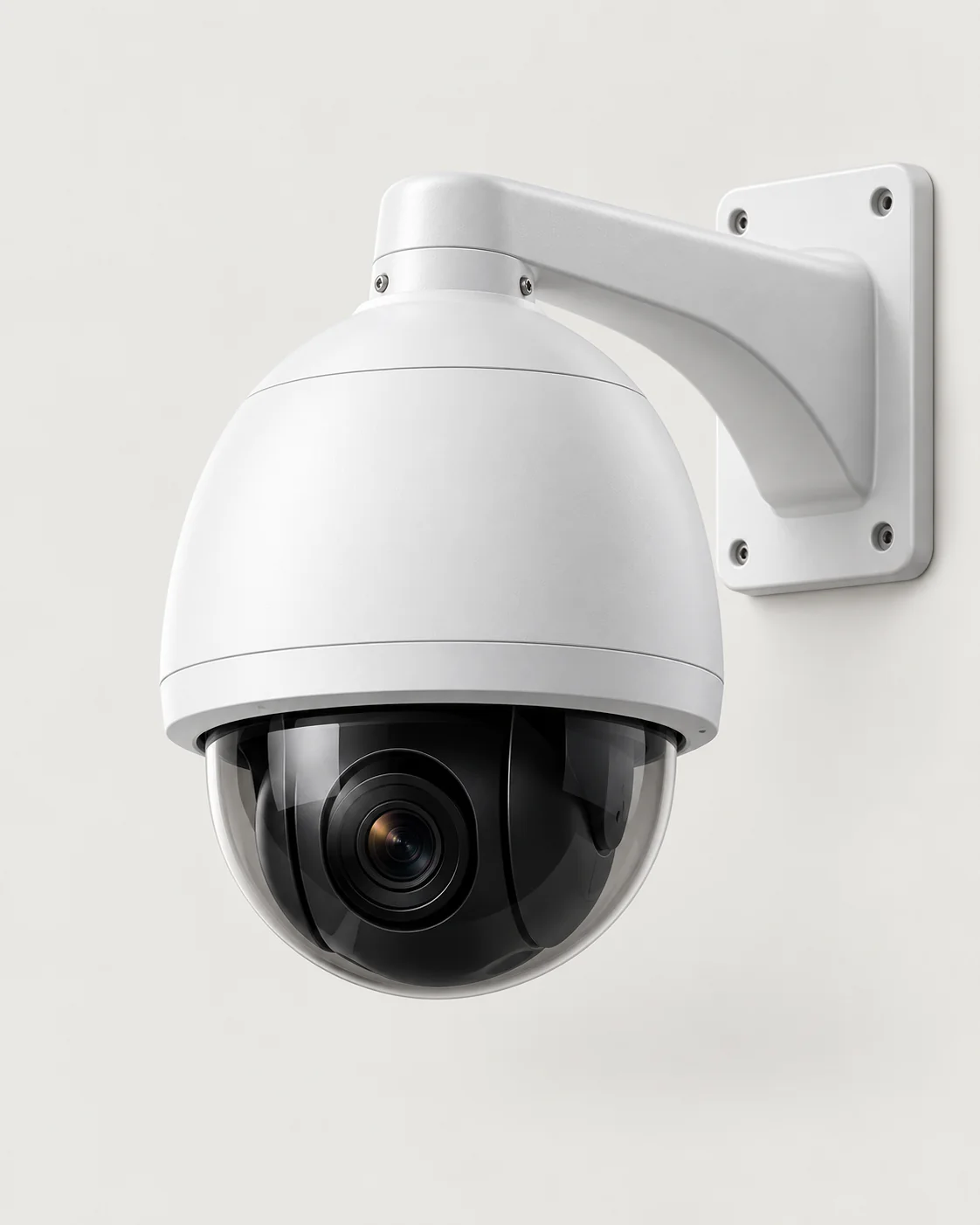 4MP PTZ speed dome camera with wall bracket