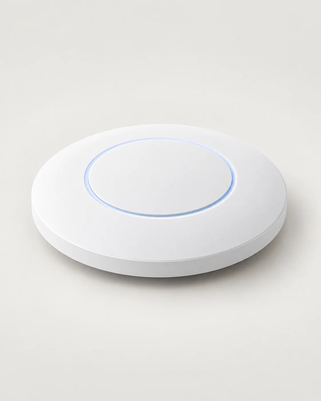 Round white Wi-Fi 6 ceiling access point